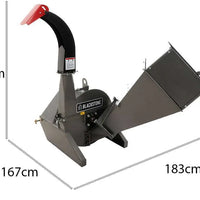 Broyeur de branches à tracteur Blackstone BTC100, avec système de coupe à 4 lames - diamètre du bois 100 mm-Neuf Lomibois
