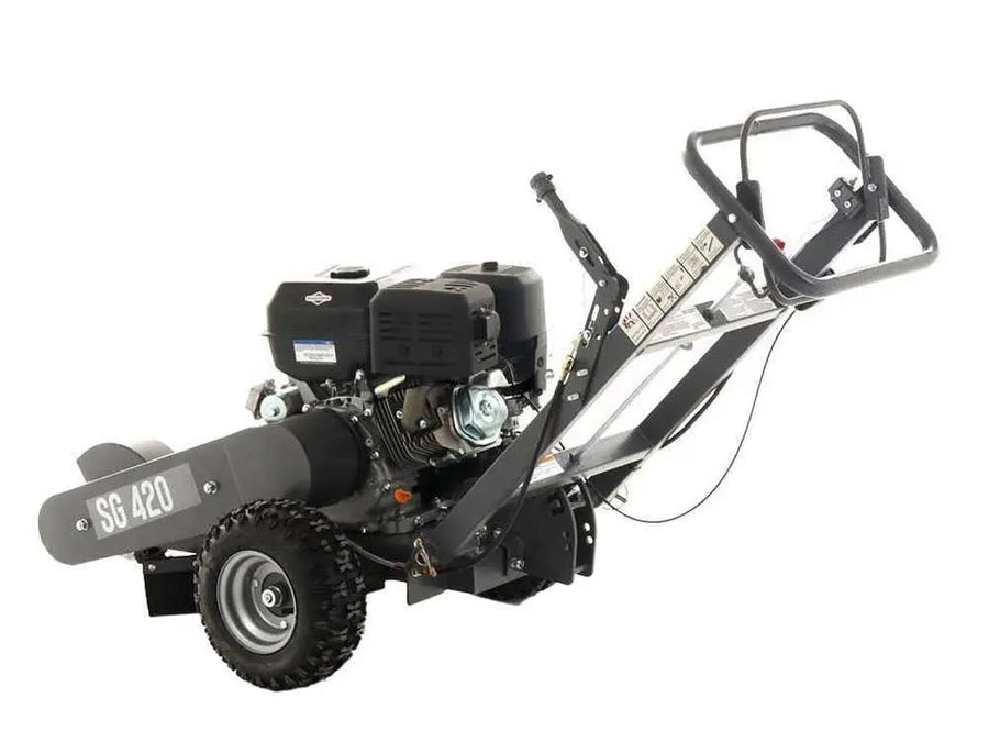 BlackStone-Rogneuse de souches BlackStone SG 420 B&S ES PRO – Moteur B&S XR2100 420cm3 Lomibois